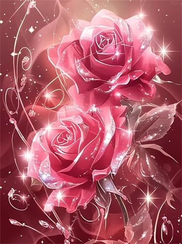 Leuchtende Rosen Jigsaw Puzzles for Adults 700 Jigsaw Puzzles Adults,700 Pieces Puzzle Educational Challenge Toy Games Beautiful Home Decoration Puzzle von Tainrun