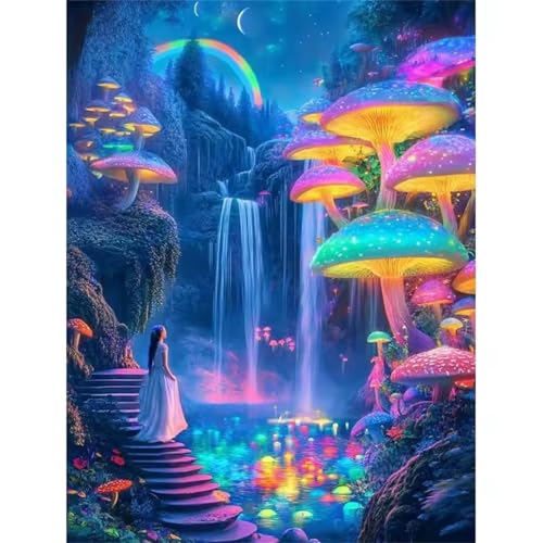 Märchenland-Wasserfall Jigsaw Puzzles for Adults 200 Jigsaw Puzzles Adults,200 Pieces Puzzle Educational Challenge Toy Games Beautiful Home Decoration Puzzle von Tainrun