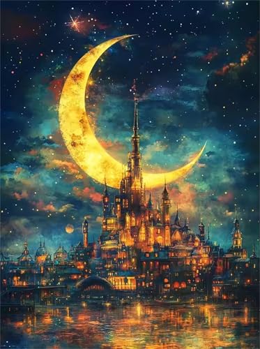 Mondstadt Jigsaw Puzzles for Adults 1000 Jigsaw Puzzles Adults,1000 Pieces Puzzle Educational Challenge Toy Games Beautiful Home Decoration Puzzle von Tainrun