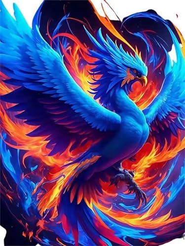 Puzzle 1000 Teile Erwachsene,Puzzle für Erwachsene und Kinder 1000 Teile,Gehirn-Herausforderung,Puzzles Pädagogisches Spiel,Puzzles mit Blauer Phönix-Motiv von Tainrun