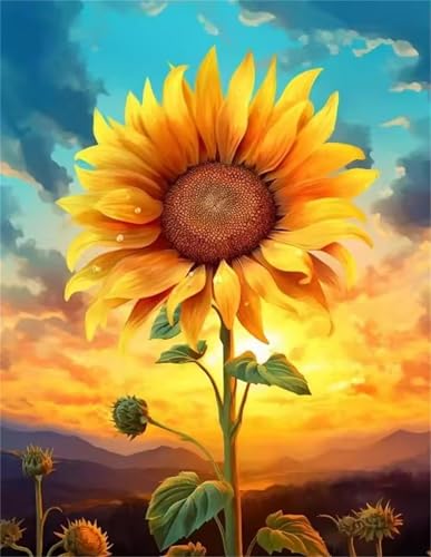 Puzzle 1000 Teile Erwachsene,Puzzle für Erwachsene und Kinder 1000 Teile,Gehirn-Herausforderung,Puzzles Pädagogisches Spiel,Puzzles mit Gelbe Sonnenblume-Motiv von Tainrun