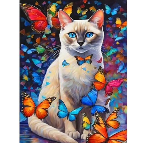 Puzzle 1000 Teile Erwachsene,Puzzle für Erwachsene und Kinder 1000 Teile,Gehirn-Herausforderung,Puzzles Pädagogisches Spiel,Puzzles mit Katzen Schmetterling-Motiv von Tainrun