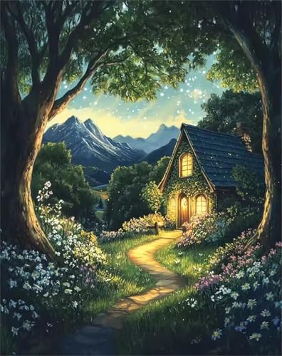 Puzzle 1000 Teile Erwachsene,Puzzle für Erwachsene und Kinder 1000 Teile,Gehirn-Herausforderung,Puzzles Pädagogisches Spiel,Puzzles mit Landhaus-Motiv von Tainrun