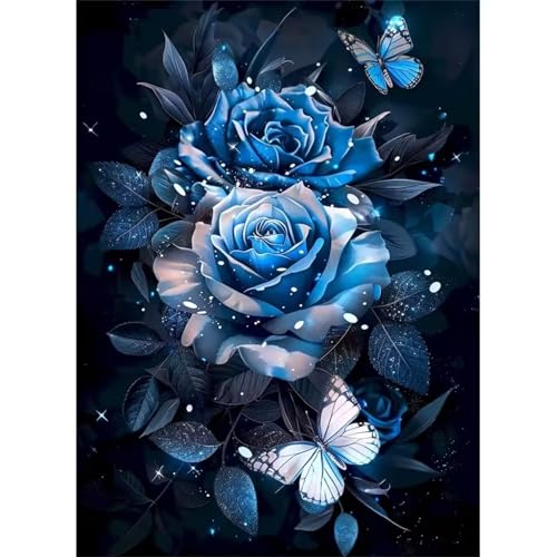 Puzzle 1000 Teile Erwachsene,Puzzle für Erwachsene und Kinder 1000 Teile,Gehirn-Herausforderung,Puzzles Pädagogisches Spiel,Puzzles mit Rose Butterfly-Motiv von Tainrun