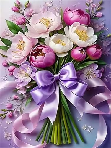 Puzzle 1000 Teile Erwachsene,Puzzle für Erwachsene und Kinder 1000 Teile,Gehirn-Herausforderung,Puzzles Pädagogisches Spiel,Puzzles mit Schleifen-Blumenstrauß-Motiv von Tainrun