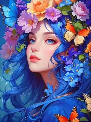 Puzzle 1000 Teile Erwachsene Blauhaariges Mädchen, DIY Klassische Jigsaw Puzzles Legespiel, Geschicklichkeitsspiel für Die Ganze Familie, Puzzles Farbenfrohes für Home Dekoration Puzzle 1000 Teile Erwachsene Blauhaariges Mädchen, DIY Klassische Jigsaw Puzzles Legespiel, Geschicklichkeitsspiel für Die Ganze Familie, Puzzles Farbenfrohes für Home Dekoration von Tainrun