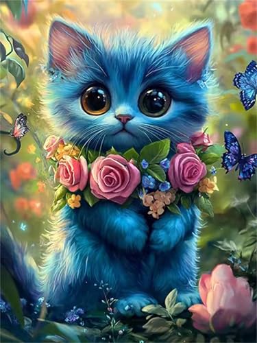 Puzzle 1000 Teile Erwachsene Blumenkranz Katze, DIY Klassische Jigsaw Puzzles Legespiel, Geschicklichkeitsspiel für Die Ganze Familie, Puzzles Farbenfrohes für Home Dekoration Puzzle 1000 Teile Erwachsene Blumenkranz Katze, DIY Klassische Jigsaw Puzzles Legespiel, Geschicklichkeitsspiel für Die Ganze Familie, Puzzles Farbenfrohes für Home Dekoration von Tainrun
