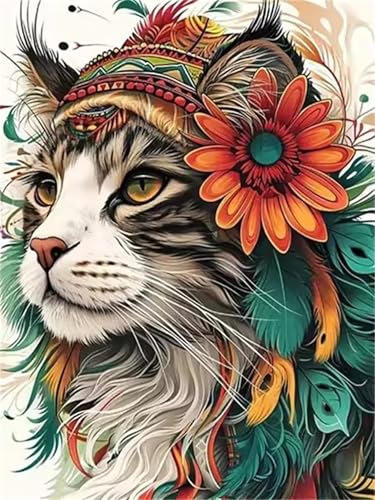 Puzzle 1000 Teile Erwachsene Ethnische Katze, DIY Klassische Jigsaw Puzzles Legespiel, Geschicklichkeitsspiel für Die Ganze Familie, Puzzles Farbenfrohes für Home Dekoration Puzzle 1000 Teile Erwachsene Ethnische Katze, DIY Klassische Jigsaw Puzzles Legespiel, Geschicklichkeitsspiel für Die Ganze Familie, Puzzles Farbenfrohes für Home Dekoration von Tainrun