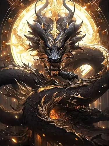 Puzzle 1000 Teile Erwachsene Goldener Drache, DIY Klassische Jigsaw Puzzles Legespiel, Geschicklichkeitsspiel für Die Ganze Familie, Puzzles Farbenfrohes für Home Dekoration von Tainrun