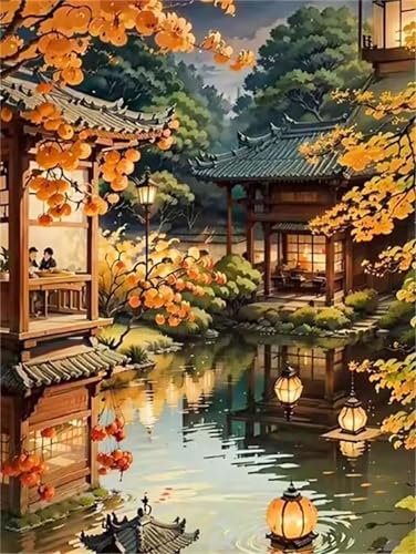 Puzzle 1000 Teile Erwachsene Herbstlicher Hofteich, DIY Klassische Jigsaw Puzzles Legespiel, Geschicklichkeitsspiel für Die Ganze Familie, Puzzles Farbenfrohes für Home Dekoration Puzzle 1000 Teile Erwachsene Herbstlicher Hofteich, DIY Klassische Jigsaw Puzzles Legespiel, Geschicklichkeitsspiel für Die Ganze Familie, Puzzles Farbenfrohes für Home Dekoration von Tainrun