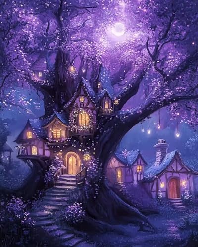 Puzzle 1000 Teile Erwachsene Lila Baumhaus, DIY Klassische Jigsaw Puzzles Legespiel, Geschicklichkeitsspiel für Die Ganze Familie, Puzzles Farbenfrohes für Home Dekoration Puzzle 1000 Teile Erwachsene Lila Baumhaus, DIY Klassische Jigsaw Puzzles Legespiel, Geschicklichkeitsspiel für Die Ganze Familie, Puzzles Farbenfrohes für Home Dekoration von Tainrun