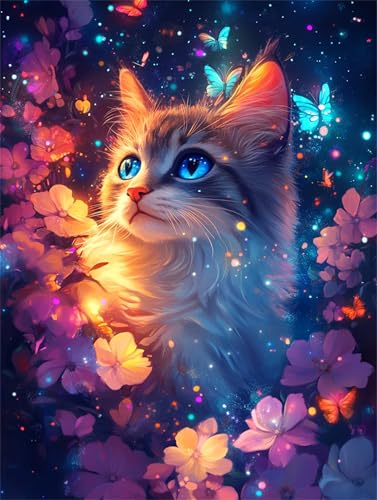 Puzzle 1000 Teile Erwachsene Nacht Katzenblume, DIY Klassische Jigsaw Puzzles Legespiel, Geschicklichkeitsspiel für Die Ganze Familie, Puzzles Farbenfrohes für Home Dekoration Puzzle 1000 Teile Erwachsene Nacht Katzenblume, DIY Klassische Jigsaw Puzzles Legespiel, Geschicklichkeitsspiel für Die Ganze Familie, Puzzles Farbenfrohes für Home Dekoration von Tainrun