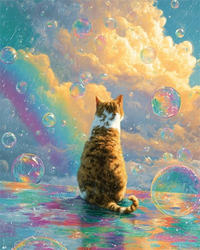 Puzzle 1000 Teile Erwachsene Regenbogen-Wolkenkatze, DIY Klassische Jigsaw Puzzles Legespiel, Geschicklichkeitsspiel für Die Ganze Familie, Puzzles Farbenfrohes für Home Dekoration Puzzle 1000 Teile Erwachsene Regenbogen-Wolkenkatze, DIY Klassische Jigsaw Puzzles Legespiel, Geschicklichkeitsspiel für Die Ganze Familie, Puzzles Farbenfrohes für Home Dekoration von Tainrun