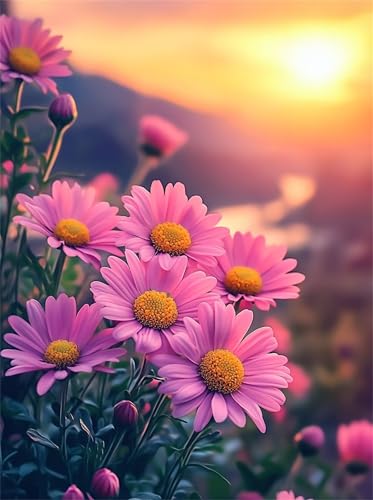 Puzzle 1000 Teile Erwachsene Rosa Gänseblümchen Fluss, DIY Klassische Jigsaw Puzzles Legespiel, Geschicklichkeitsspiel für Die Ganze Familie, Puzzles Farbenfrohes für Home Dekoration Puzzle 1000 Teile Erwachsene Rosa Gänseblümchen Fluss, DIY Klassische Jigsaw Puzzles Legespiel, Geschicklichkeitsspiel für Die Ganze Familie, Puzzles Farbenfrohes für Home Dekoration von Tainrun