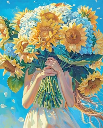 Puzzle 1000 Teile Erwachsene Sonnenblume Mädchen, DIY Klassische Jigsaw Puzzles Legespiel, Geschicklichkeitsspiel für Die Ganze Familie, Puzzles Farbenfrohes für Home Dekoration Puzzle 1000 Teile Erwachsene Sonnenblume Mädchen, DIY Klassische Jigsaw Puzzles Legespiel, Geschicklichkeitsspiel für Die Ganze Familie, Puzzles Farbenfrohes für Home Dekoration von Tainrun