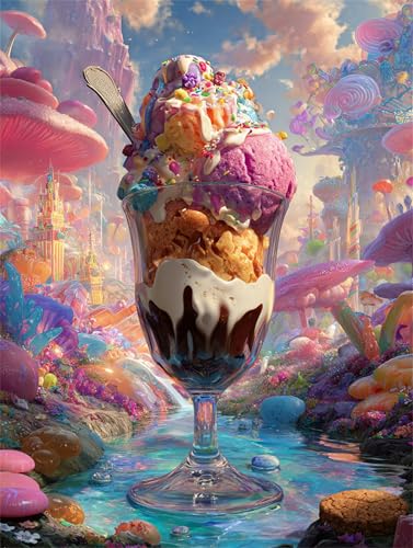 Puzzle 1000 Teile für Erwachsene, Eiscreme Süßigkeiten 75x50cm Puzzle Erwachsene 1000 Teile Lernspiel Herausforderung Spielzeug, Geschicklichkeitsspiel für die ganze Familie Puzzle 1000 Teile für Erwachsene, Eiscreme Süßigkeiten 75x50cm Puzzle Erwachsene 1000 Teile Lernspiel Herausforderung Spielzeug, Geschicklichkeitsspiel für die ganze Familie von Tainrun