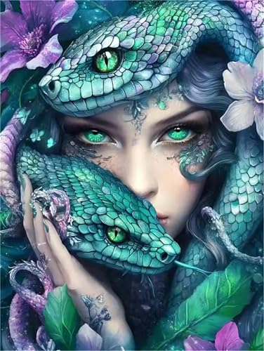 Puzzle 1000 Teile für Erwachsene, Grüne Schlangenfrau 75x50cm Puzzle Erwachsene 1000 Teile Lernspiel Herausforderung Spielzeug, Geschicklichkeitsspiel für die ganze Familie Puzzle 1000 Teile für Erwachsene, Grüne Schlangenfrau 75x50cm Puzzle Erwachsene 1000 Teile Lernspiel Herausforderung Spielzeug, Geschicklichkeitsspiel für die ganze Familie von Tainrun