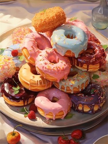 Puzzle 1000 Teile für Erwachsene, Sahne-Donut 75x50cm Puzzle Erwachsene 1000 Teile Lernspiel Herausforderung Spielzeug, Geschicklichkeitsspiel für die ganze Familie von Tainrun