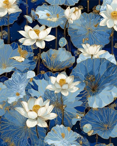 Puzzle 1000 Teile für Erwachsene, Weiße Lotusblüten 75x50cm Puzzle Erwachsene 1000 Teile Lernspiel Herausforderung Spielzeug, Geschicklichkeitsspiel für die ganze Familie von Tainrun