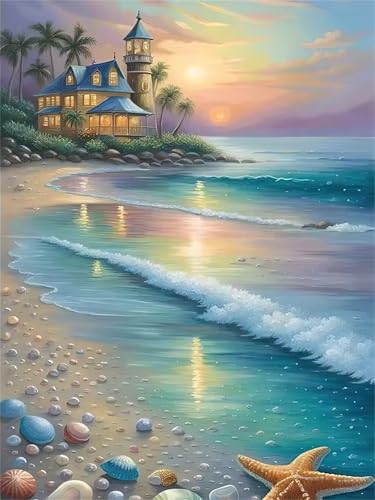 Puzzle 120 Teile,Puzzles für Erwachsene Sandstrand Muschel,EIN Herausforderndes Rätsel,puzzlespiele für Die Ganze Familie,Geschenke für Erwachsene und Kinder von Tainrun