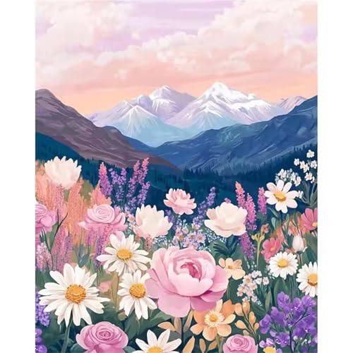 Puzzle 120 Teile,Puzzles für Erwachsene Verschneite Bergblume,EIN Herausforderndes Rätsel,puzzlespiele für Die Ganze Familie,Geschenke für Erwachsene und Kinder von Tainrun