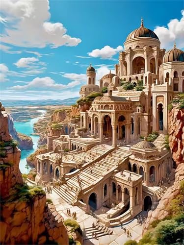 Puzzle 120 Teile Erwachsene,Puzzle für Erwachsene und Kinder 120 Teile,Gehirn-Herausforderung,Puzzles Pädagogisches Spiel,Puzzles mit Altbau-Motiv von Tainrun