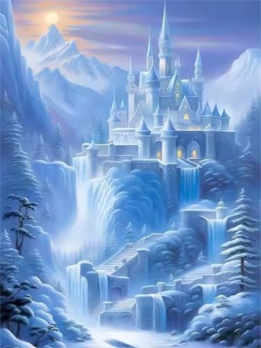 Puzzle 120 Teile Erwachsene,Puzzle für Erwachsene und Kinder 120 Teile,Gehirn-Herausforderung,Puzzles Pädagogisches Spiel,Puzzles mit Blick Winter Wasserfall-Motiv von Tainrun