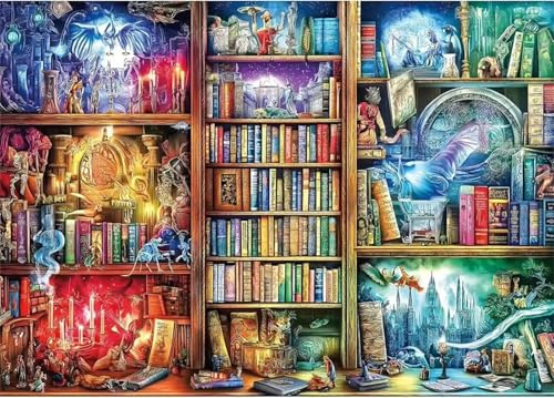 Puzzle 120 Teile Erwachsene,Puzzle für Erwachsene und Kinder 120 Teile,Gehirn-Herausforderung,Puzzles Pädagogisches Spiel,Puzzles mit Fantasy Bücherregal-Motiv Puzzle 120 Teile Erwachsene,Puzzle für Erwachsene und Kinder 120 Teile,Gehirn-Herausforderung,Puzzles Pädagogisches Spiel,Puzzles mit Fantasy Bücherregal-Motiv von Tainrun