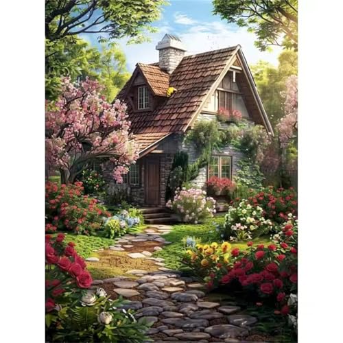Puzzle 120 Teile Erwachsene,Puzzle für Erwachsene und Kinder 120 Teile,Gehirn-Herausforderung,Puzzles Pädagogisches Spiel,Puzzles mit Gartenhaus-Motiv von Tainrun