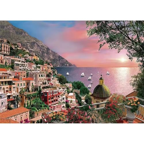 Puzzle 120 Teile Erwachsene,Puzzle für Erwachsene und Kinder 120 Teile,Gehirn-Herausforderung,Puzzles Pädagogisches Spiel,Puzzles mit Natürliche Stadt-Motiv von Tainrun