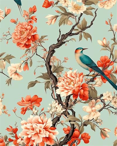 Puzzle 120 Teile Erwachsene,Puzzle für Erwachsene und Kinder 120 Teile,Gehirn-Herausforderung,Puzzles Pädagogisches Spiel,Puzzles mit Natur Blumen Vögel-Motiv von Tainrun