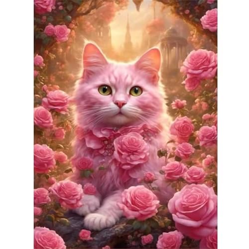 Puzzle 120 Teile Erwachsene,Puzzle für Erwachsene und Kinder 120 Teile,Gehirn-Herausforderung,Puzzles Pädagogisches Spiel,Puzzles mit Rosa Katze-Motiv von Tainrun