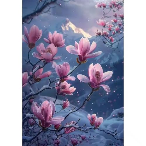 Puzzle 120 Teile Erwachsene,Puzzle für Erwachsene und Kinder 120 Teile,Gehirn-Herausforderung,Puzzles Pädagogisches Spiel,Puzzles mit Rosa Schneeberg-Motiv von Tainrun