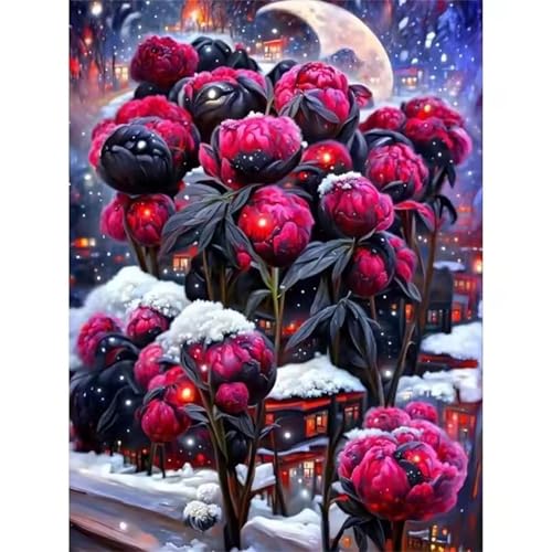 Puzzle 120 Teile Erwachsene,Puzzle für Erwachsene und Kinder 120 Teile,Gehirn-Herausforderung,Puzzles Pädagogisches Spiel,Puzzles mit Rote Blume-Motiv von Tainrun