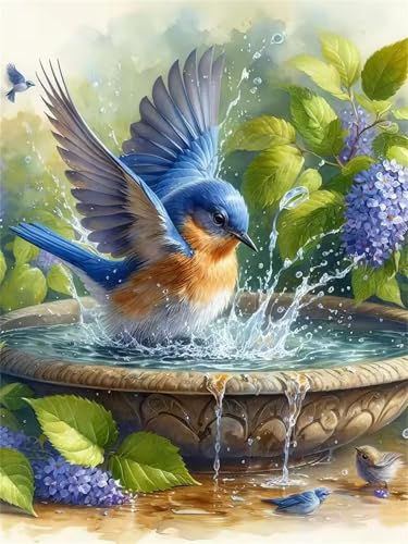 Puzzle 120 Teile Erwachsene,Puzzle für Erwachsene und Kinder 120 Teile,Gehirn-Herausforderung,Puzzles Pädagogisches Spiel,Puzzles mit Vogelbad-Motiv von Tainrun
