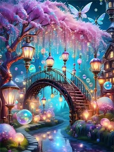 Puzzle 120 Teile Erwachsene,Puzzle für Erwachsene und Kinder 120 Teile,Gehirn-Herausforderung,Puzzles Pädagogisches Spiel,Puzzles mit Wunderland-Brücke-Motiv von Tainrun