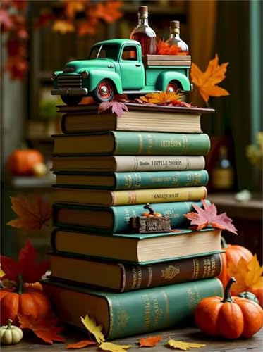 Puzzle 120 Teile für Erwachsene, EIN Herausforderndes Rätsel, Kreative Unterhaltung Puzzles Wunderschönes Dekoration Puzzle Geschenke, Thema:Auto Buch Blatt von Tainrun