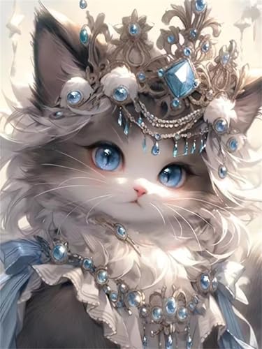 Puzzle 120 Teile für Erwachsene, EIN Herausforderndes Rätsel, Kreative Unterhaltung Puzzles Wunderschönes Dekoration Puzzle Geschenke, Thema:Blauäugige Katze von Tainrun