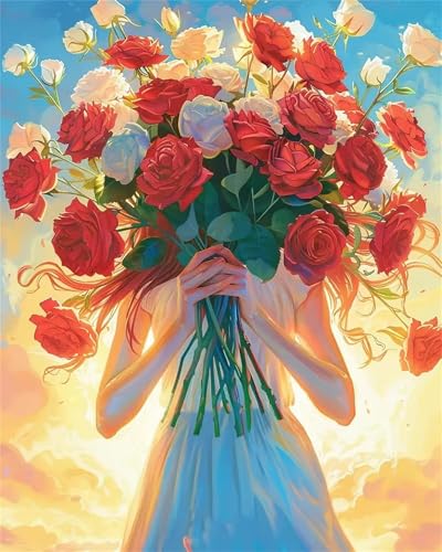 Puzzle 120 Teile für Erwachsene, EIN Herausforderndes Rätsel, Kreative Unterhaltung Puzzles Wunderschönes Dekoration Puzzle Geschenke, Thema:Mädchen Rosen Strauß Puzzle 120 Teile für Erwachsene, EIN Herausforderndes Rätsel, Kreative Unterhaltung Puzzles Wunderschönes Dekoration Puzzle Geschenke, Thema:Mädchen Rosen Strauß von Tainrun