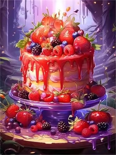 Puzzle 120 Teile für Erwachsene, EIN Herausforderndes Rätsel, Kreative Unterhaltung Puzzles Wunderschönes Dekoration Puzzle Geschenke, Thema:Obstkuchen von Tainrun