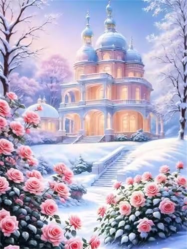 Puzzle 1200 Teile Erwachsene,Puzzle für Erwachsene und Kinder 1200 Teile,Gehirn-Herausforderung,Puzzles Pädagogisches Spiel,Puzzles mit Winterschloss-Motiv von Tainrun