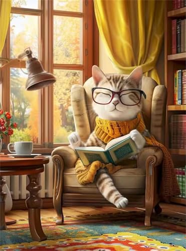 Puzzle 1200 Teile für Erwachsene, EIN Herausforderndes Rätsel, Kreative Unterhaltung Puzzles Wunderschönes Dekoration Puzzle Geschenke, Thema:Katze lesen Puzzle 1200 Teile für Erwachsene, EIN Herausforderndes Rätsel, Kreative Unterhaltung Puzzles Wunderschönes Dekoration Puzzle Geschenke, Thema:Katze lesen von Tainrun