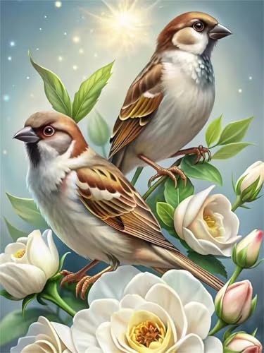 Puzzle 1200 Teile für Erwachsene, EIN Herausforderndes Rätsel, Kreative Unterhaltung Puzzles Wunderschönes Dekoration Puzzle Geschenke, Thema:Spatzenblume von Tainrun