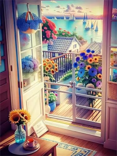 Puzzle 1500 Teile,Puzzles für Erwachsene Balkon an der Küste,EIN Herausforderndes Rätsel,puzzlespiele für Die Ganze Familie,Geschenke für Erwachsene und Kinder Puzzle 1500 Teile,Puzzles für Erwachsene Balkon an der Küste,EIN Herausforderndes Rätsel,puzzlespiele für Die Ganze Familie,Geschenke für Erwachsene und Kinder von Tainrun
