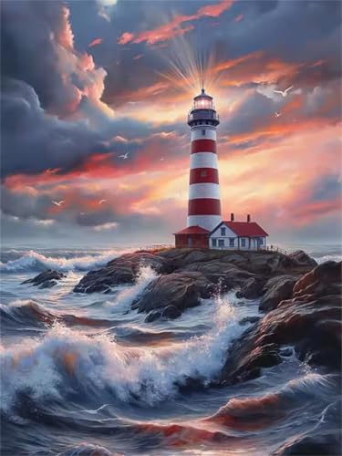 Puzzle 1500 Teile,Puzzles für Erwachsene Leuchtturm-Küste,EIN Herausforderndes Rätsel,puzzlespiele für Die Ganze Familie,Geschenke für Erwachsene und Kinder von Tainrun