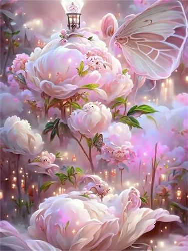 Puzzle 1500 Teile Erwachsene,Puzzle für Erwachsene und Kinder 1500 Teile,Gehirn-Herausforderung,Puzzles Pädagogisches Spiel,Puzzles mit Rosa Pflanzen-Motiv von Tainrun
