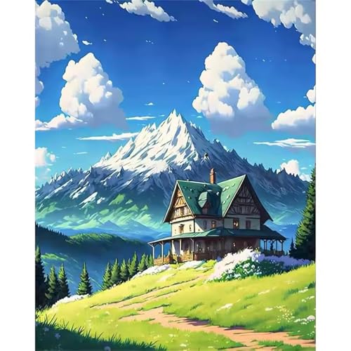 Puzzle 1500 Teile Erwachsene,Puzzle für Erwachsene und Kinder 1500 Teile,Gehirn-Herausforderung,Puzzles Pädagogisches Spiel,Puzzles mit Sky Mountain Gras-Motiv von Tainrun