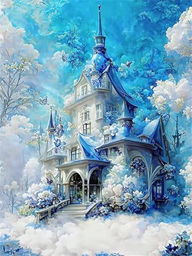 Puzzle 1500 Teile für Erwachsene, Fantasy-Schloss 87x57cm Puzzle Erwachsene 1500 Teile Lernspiel Herausforderung Spielzeug, Geschicklichkeitsspiel für die ganze Familie von Tainrun