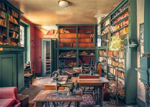 Puzzle 200 Teile,Puzzles für Erwachsene Arbeitszimmer Buch,EIN Herausforderndes Rätsel,puzzlespiele für Die Ganze Familie,Geschenke für Erwachsene und Kinder von Tainrun