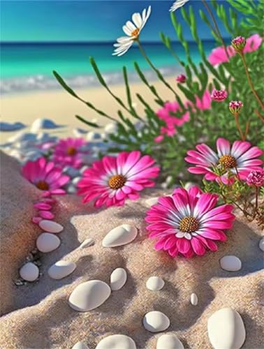 Puzzle 200 Teile,Puzzles für Erwachsene Strand-Gänseblümchen,EIN Herausforderndes Rätsel,puzzlespiele für Die Ganze Familie,Geschenke für Erwachsene und Kinder von Tainrun